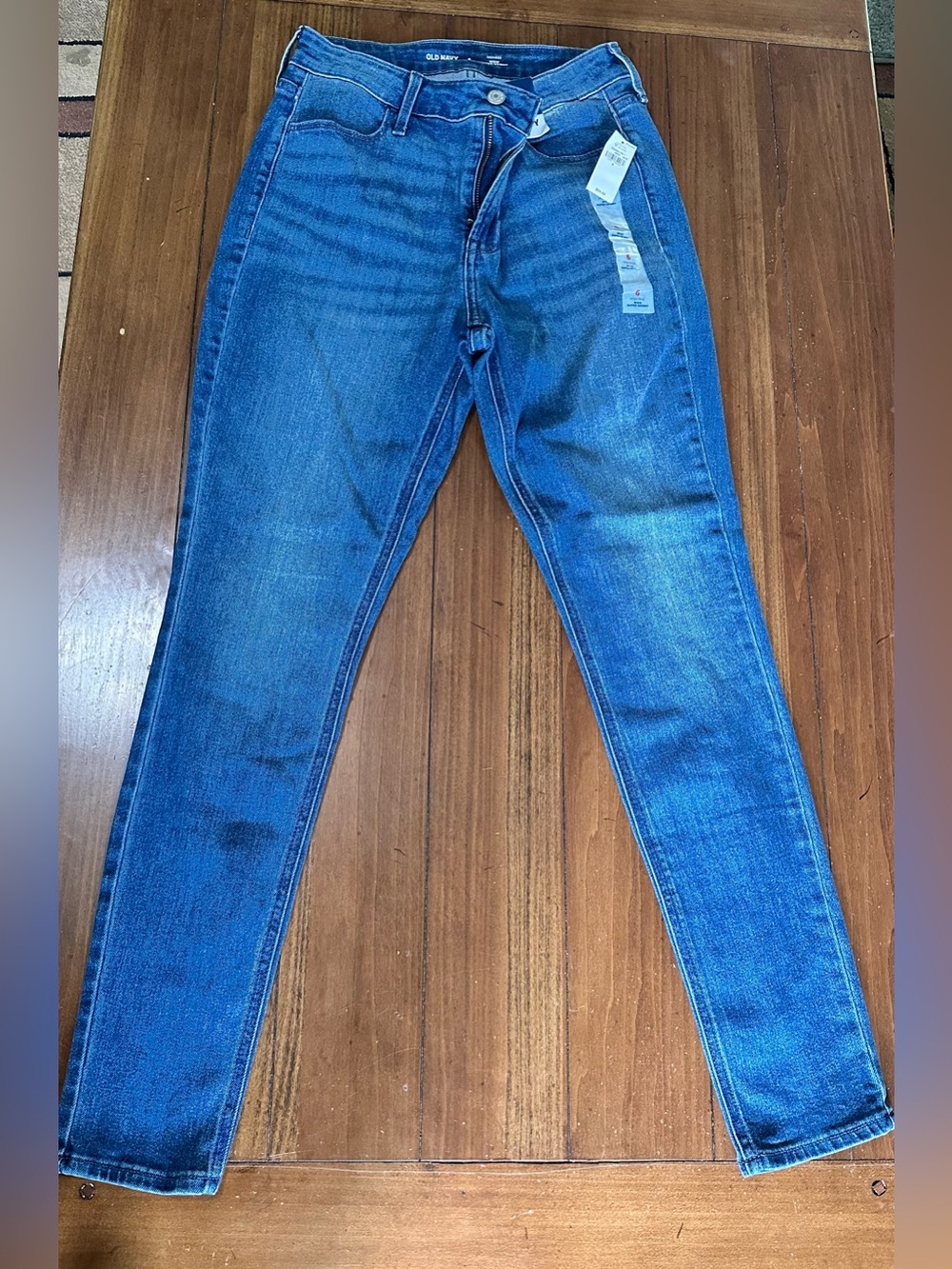 Old Navy Women's Skinny Jeans in Blue Stretch Denim